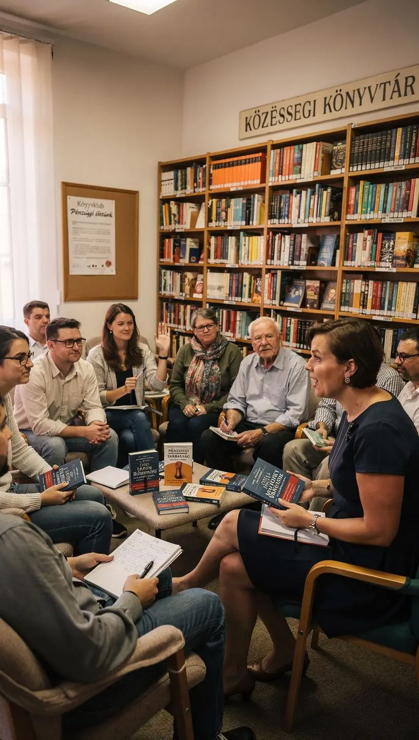 Családtagok közötti beszélgetés a költségvetés kezeléséről.